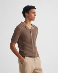 Lane Knitted Polo MENS KNITWEAR