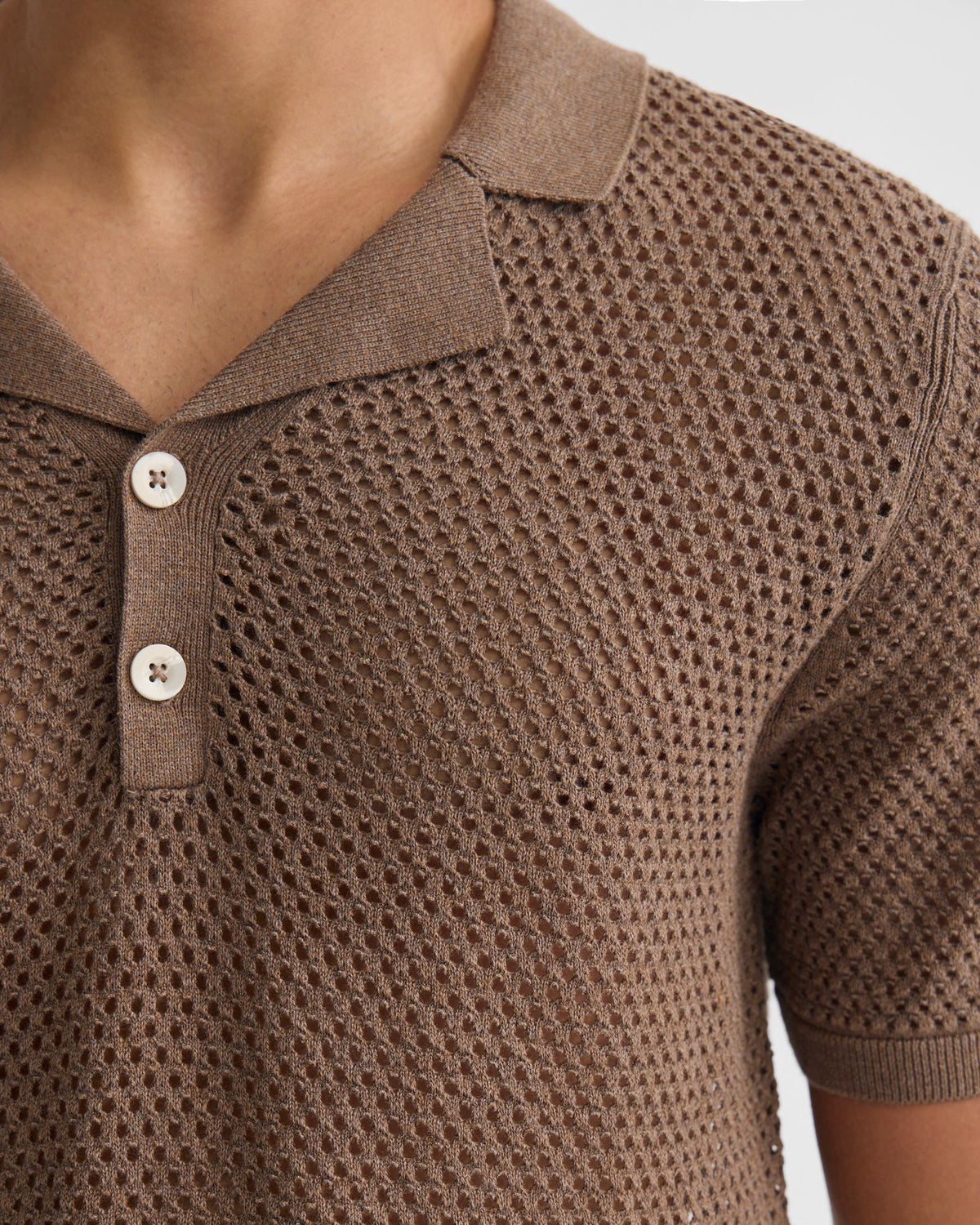 Lane Knitted Polo MENS KNITWEAR