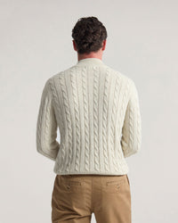 Marlon Zip Neck Cable MENS KNITWEAR