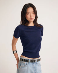 Grace Short Sleeve Merino Knit WOMENS KNITWEAR