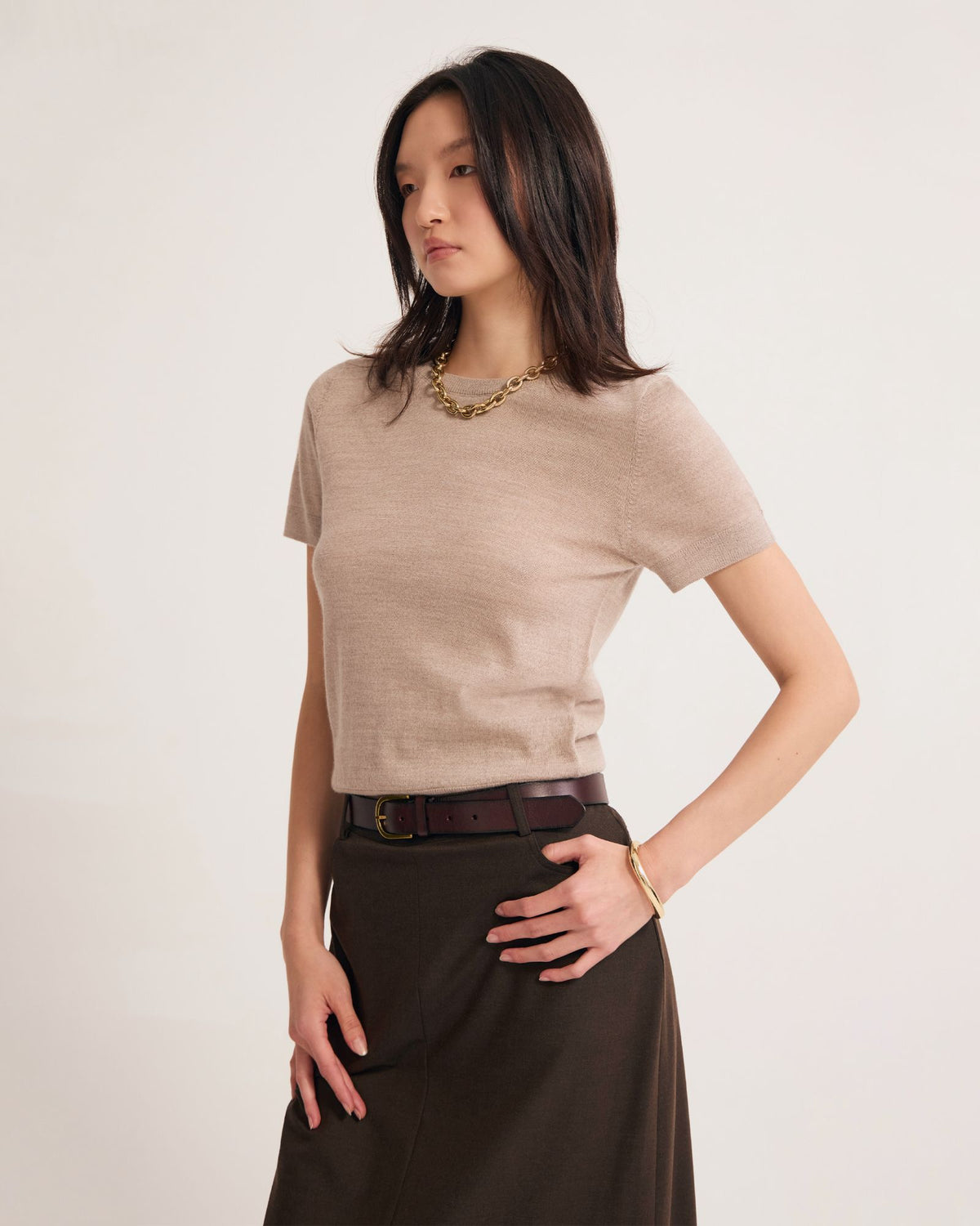 Grace Short Sleeve Merino Knit WOMENS KNITWEAR