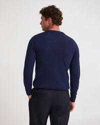 Basic V-Neck Pure Wool Pullover MENS KNITWEAR