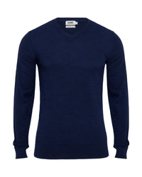 Basic V-Neck Pure Wool Pullover MENS KNITWEAR