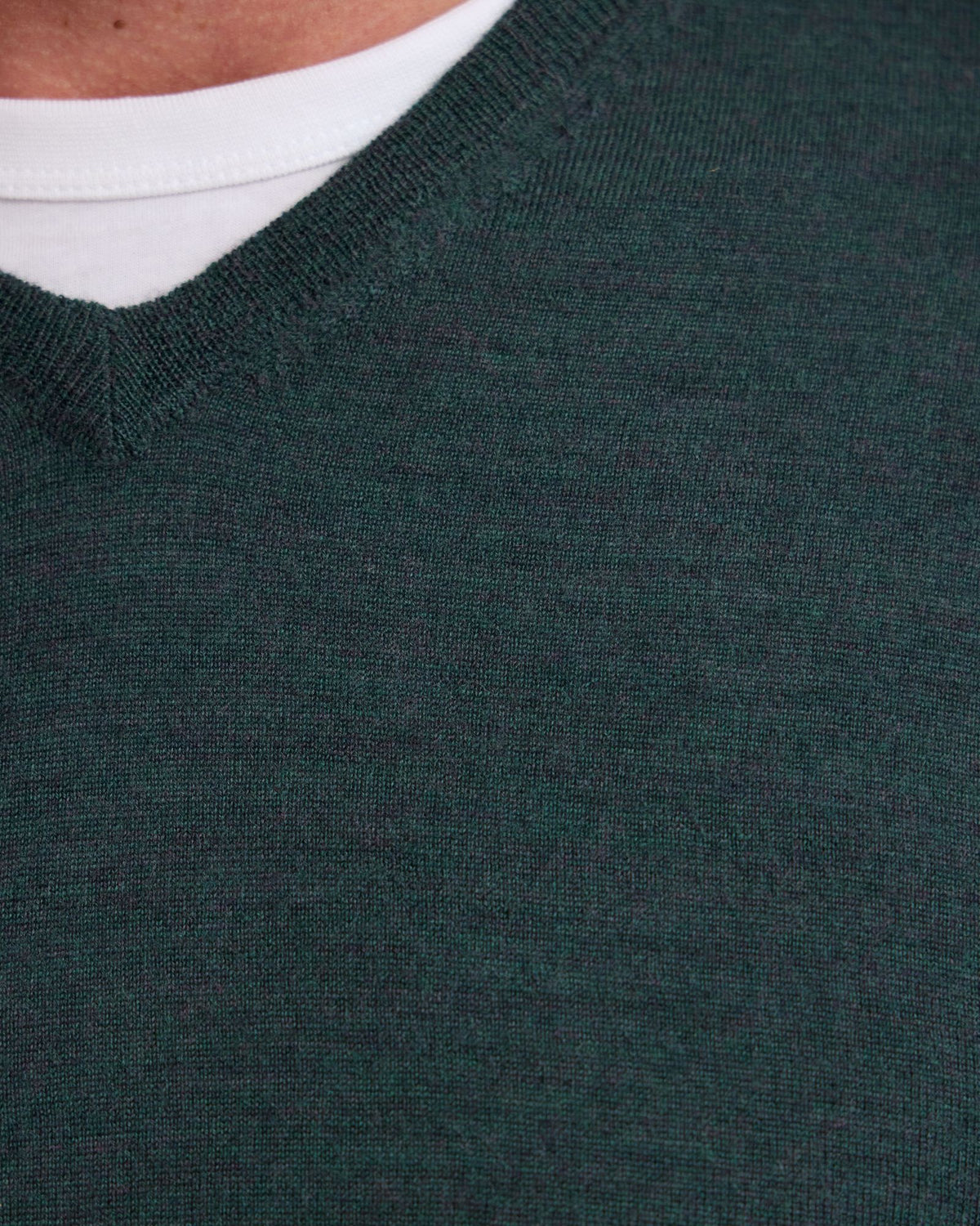 Basic V-Neck Pure Wool Pullover MENS KNITWEAR