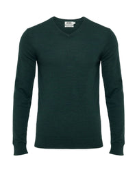 Basic V-Neck Pure Wool Pullover MENS KNITWEAR