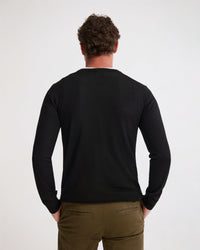 Basic V-Neck Pure Wool Pullover MENS KNITWEAR