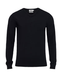 Basic V-Neck Pure Wool Pullover MENS KNITWEAR