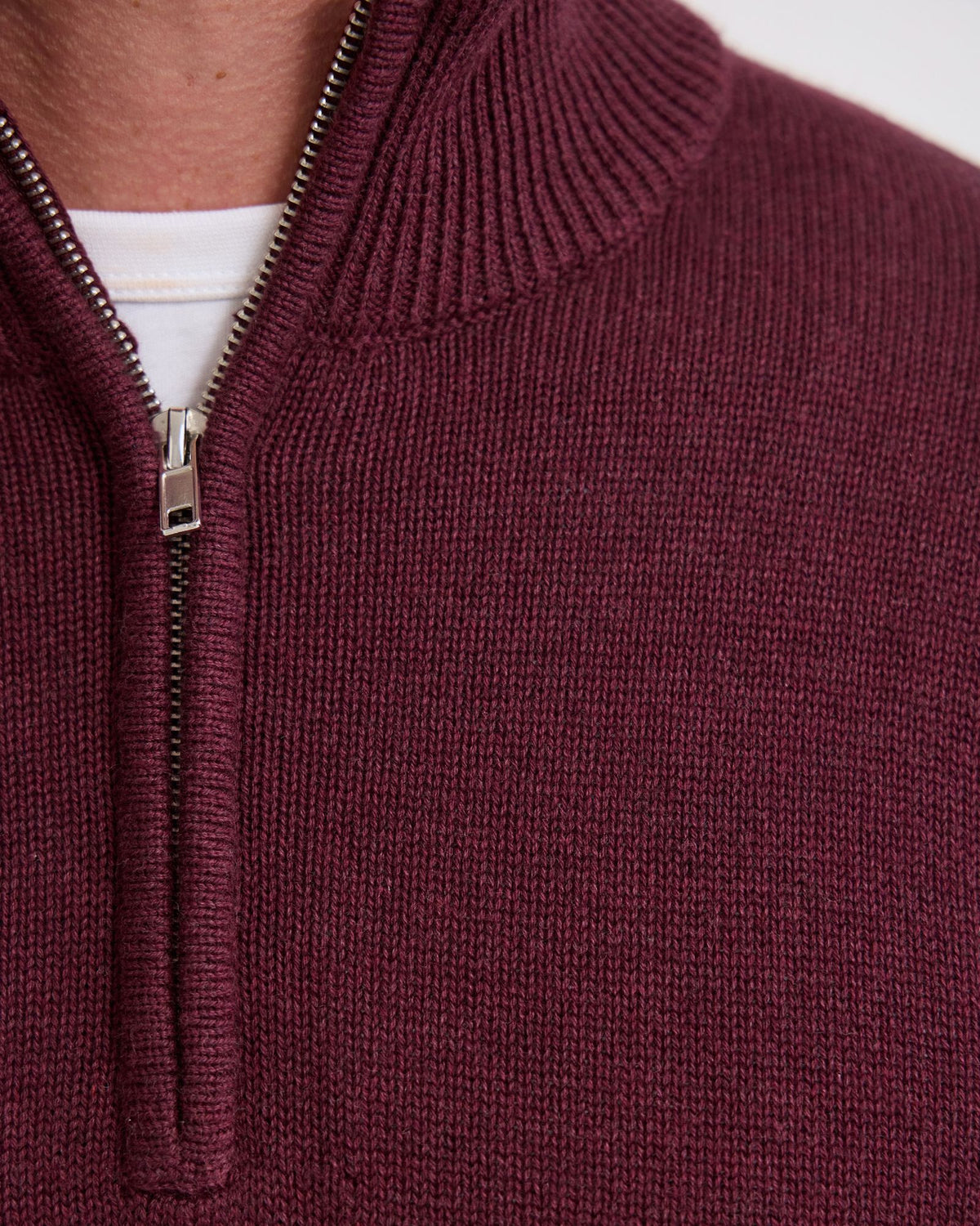 Robert Zip Neck Knit Pullover