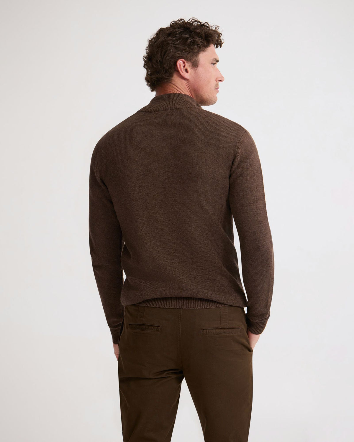 Robert Zip Neck Knit Pullover