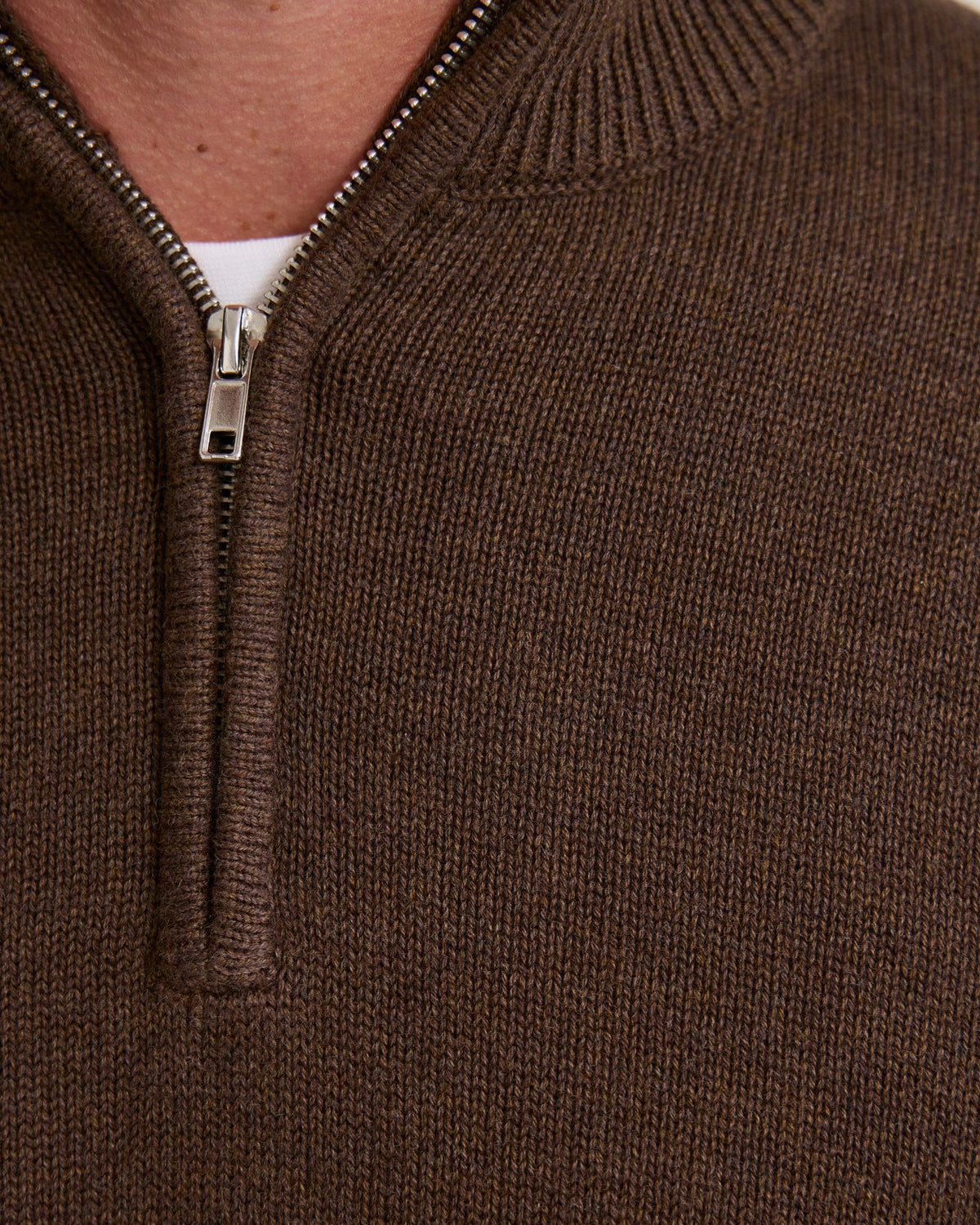 Robert Zip Neck Knit Pullover