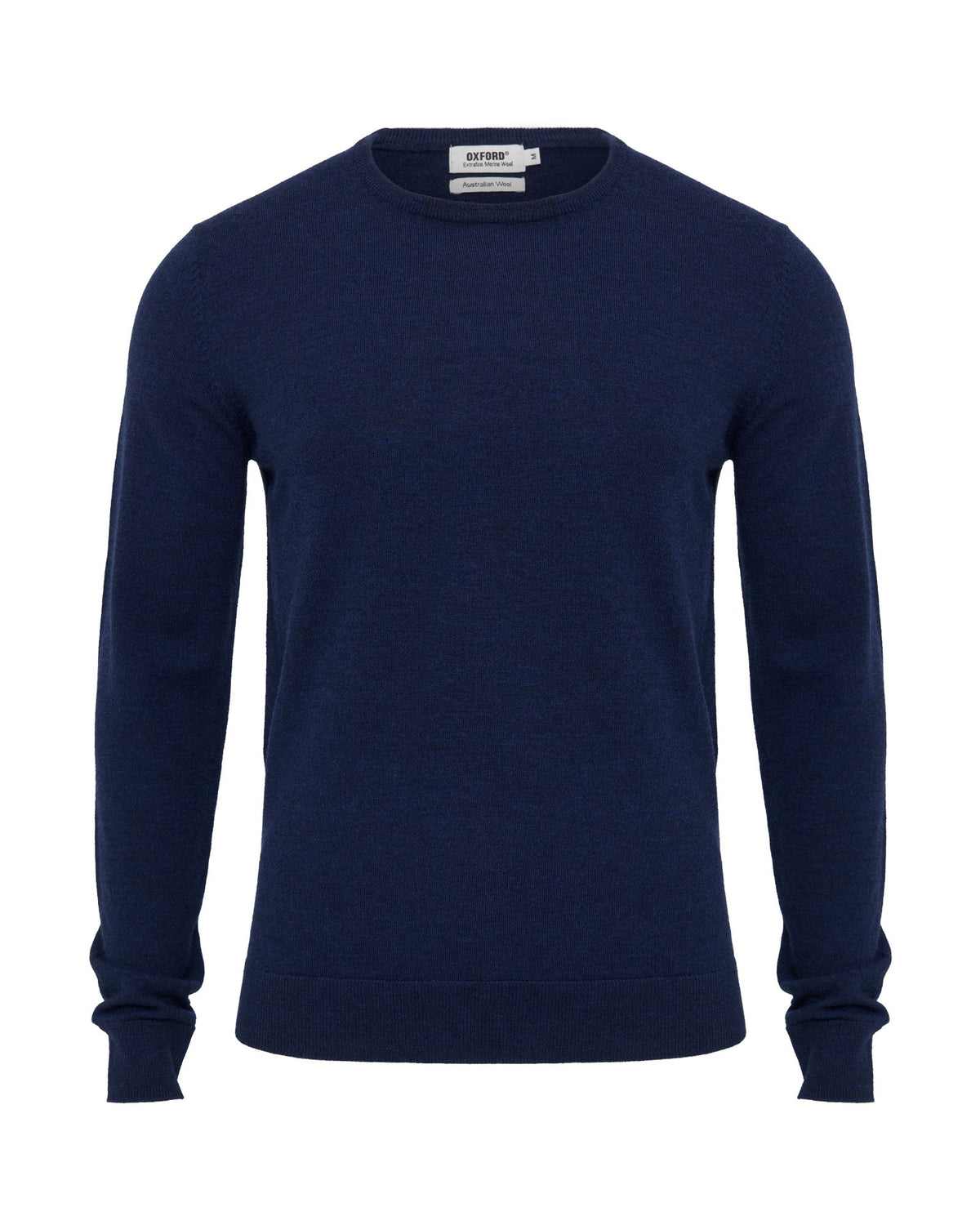 Crew Neck Pure Merino Wool Pullover MENS KNITWEAR