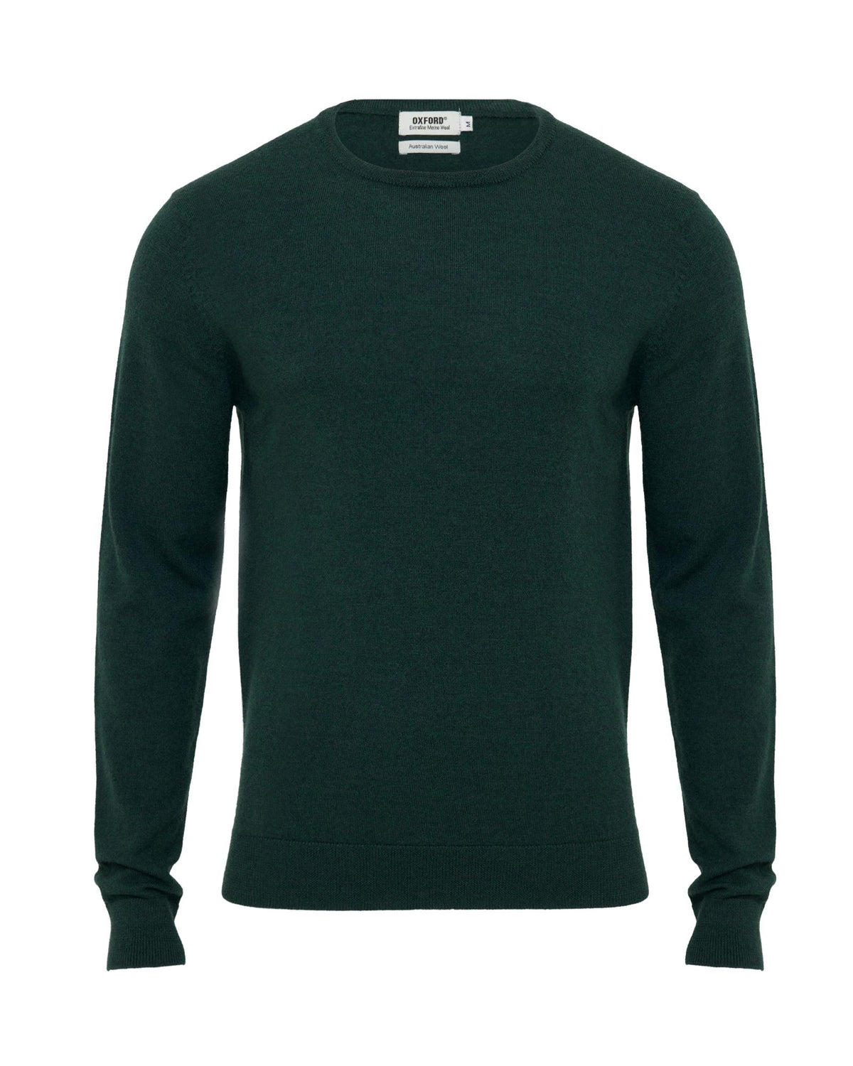 Crew Neck Pure Merino Wool Pullover MENS KNITWEAR