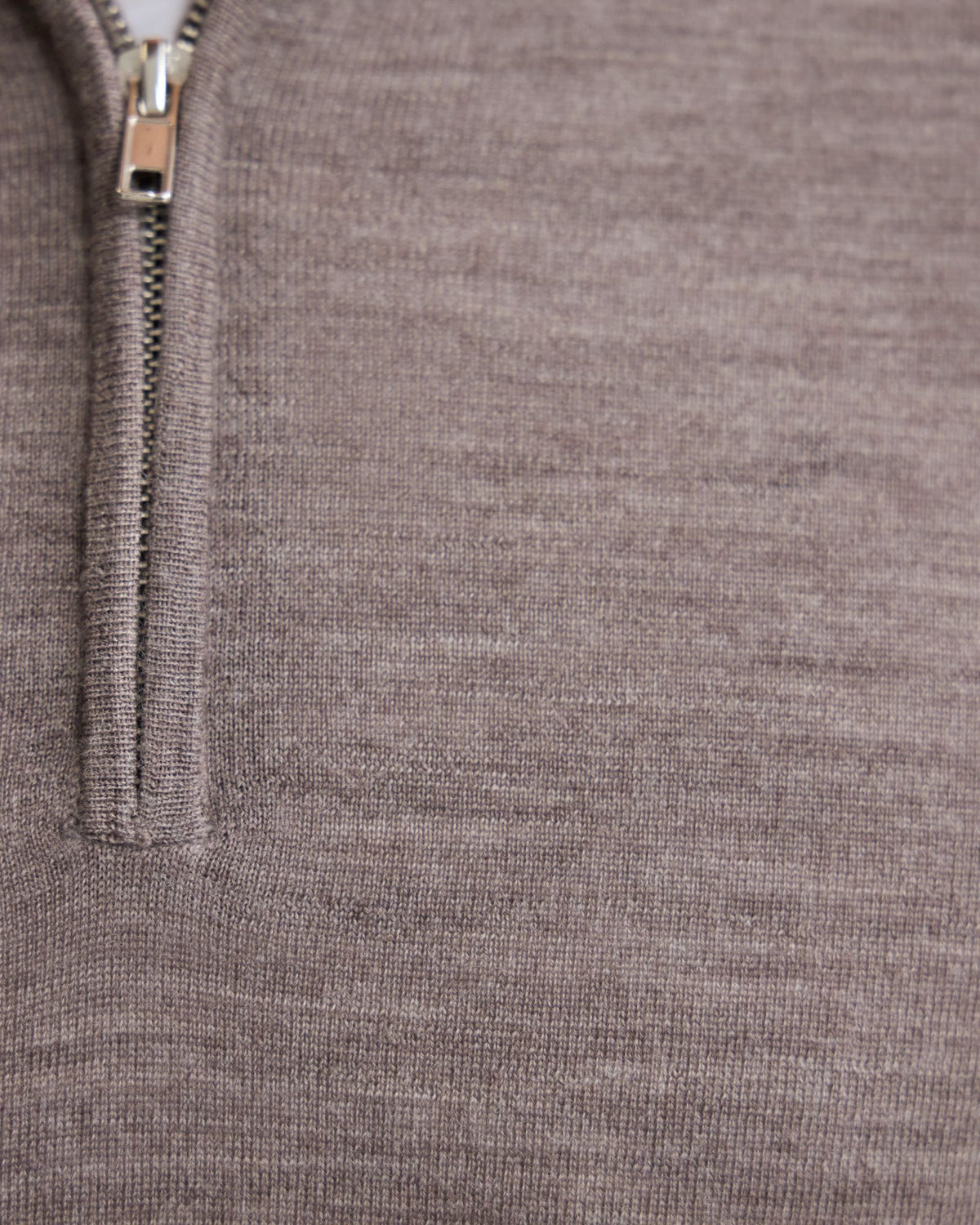 Merino Zip-Neck Wool Pullover MENS KNITWEAR