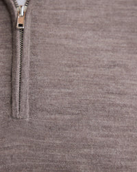 Merino Zip-Neck Wool Pullover MENS KNITWEAR