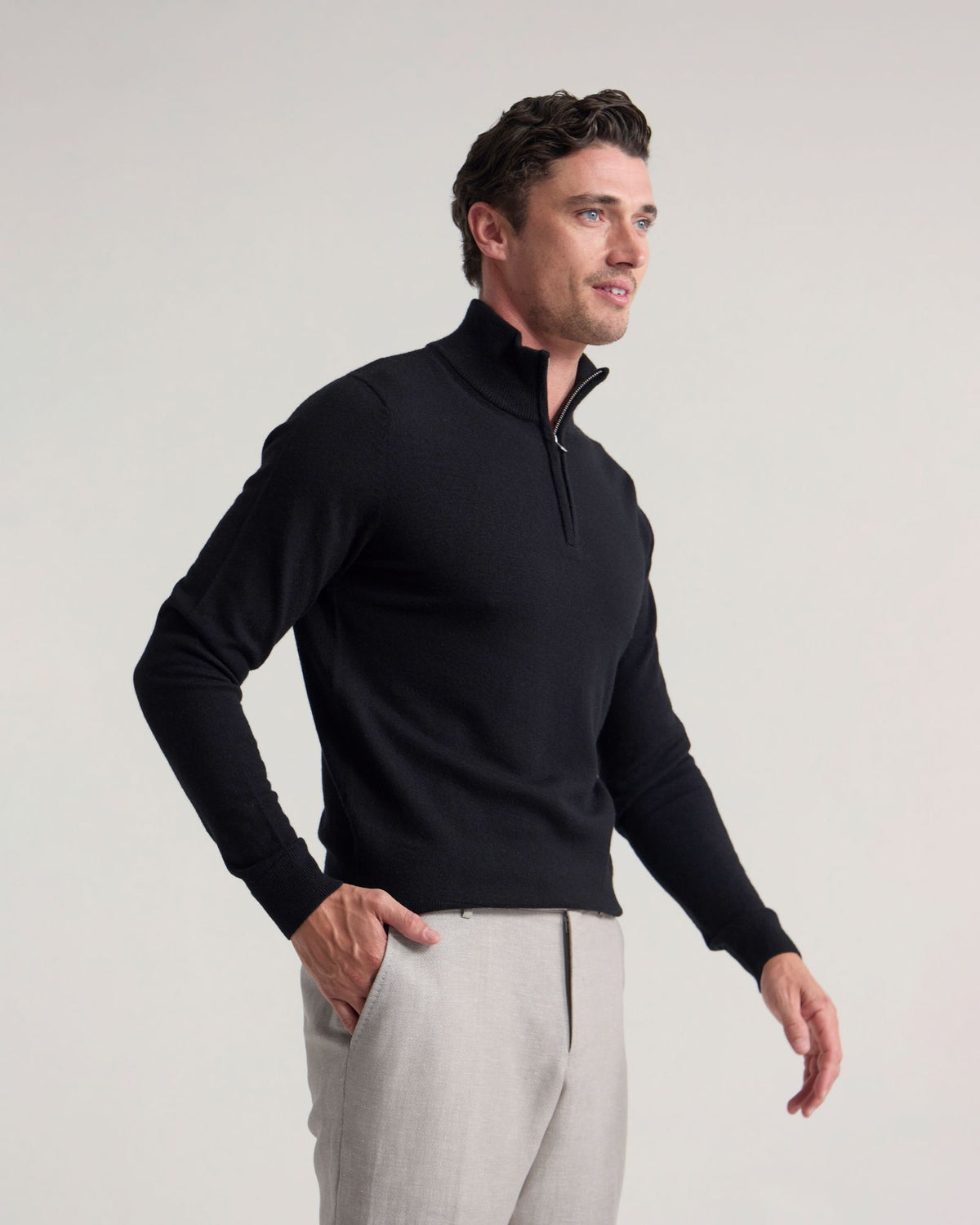 Merino Zip-Neck MENS KNITWEAR