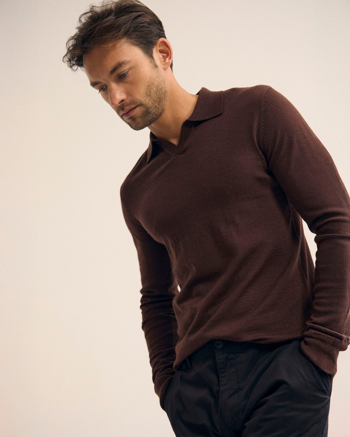 Blair Polo Collar Merino Knit MENS KNITWEAR