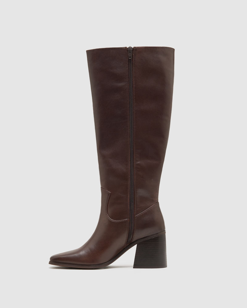 Jeanie Leather Knee Boot WOMENS SHOES