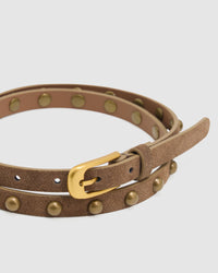 Gloria Skinny Stud Belt WOMENS ACCESSORIES