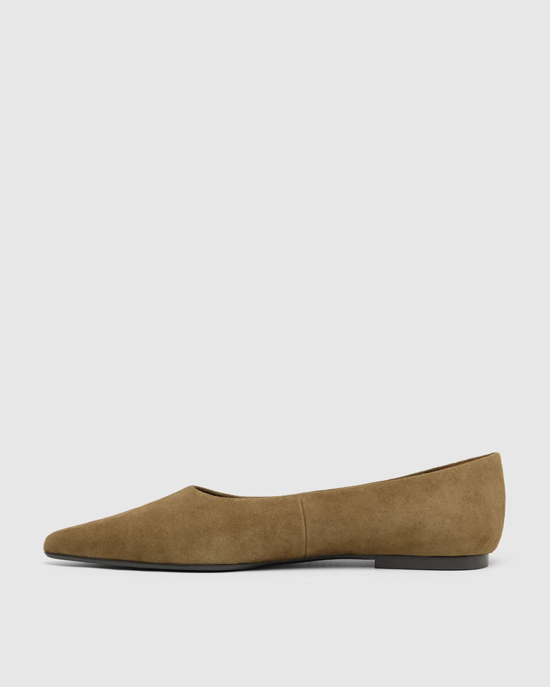 Reece Suede Pointy Flat WOMENS SHOES