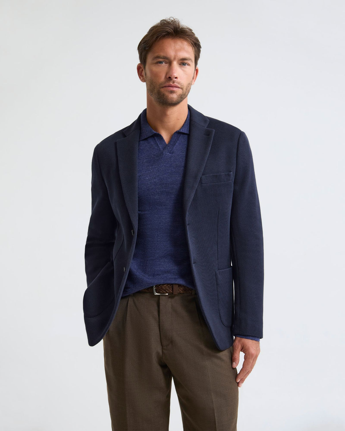 Antonio Cotton Knitted Blazer MENS JACKETS AND COATS