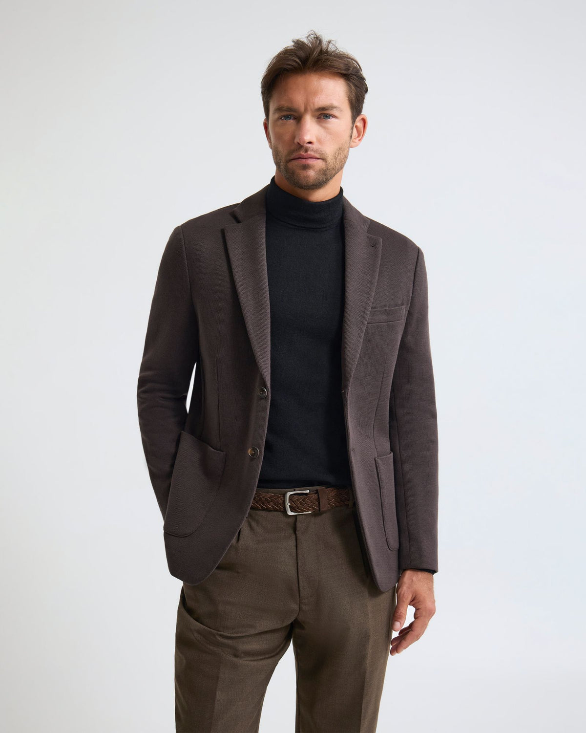 Antonio Cotton Knitted Blazer MENS JACKETS AND COATS