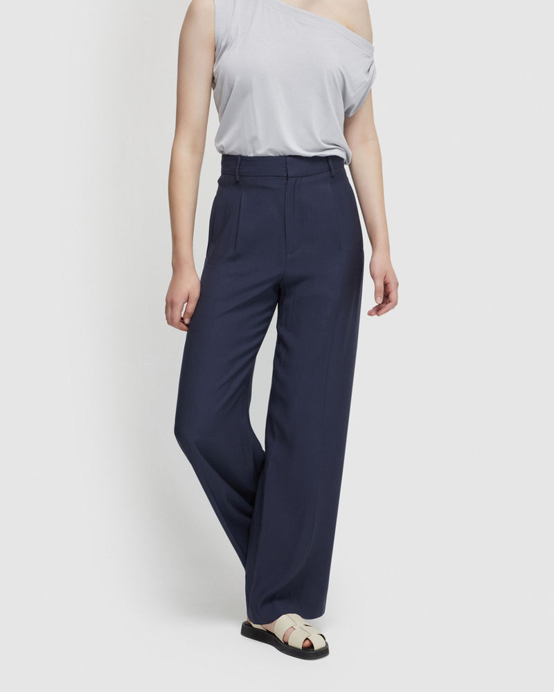 HAZEL WIDE LEG TROUSERS WOMENS PANTS