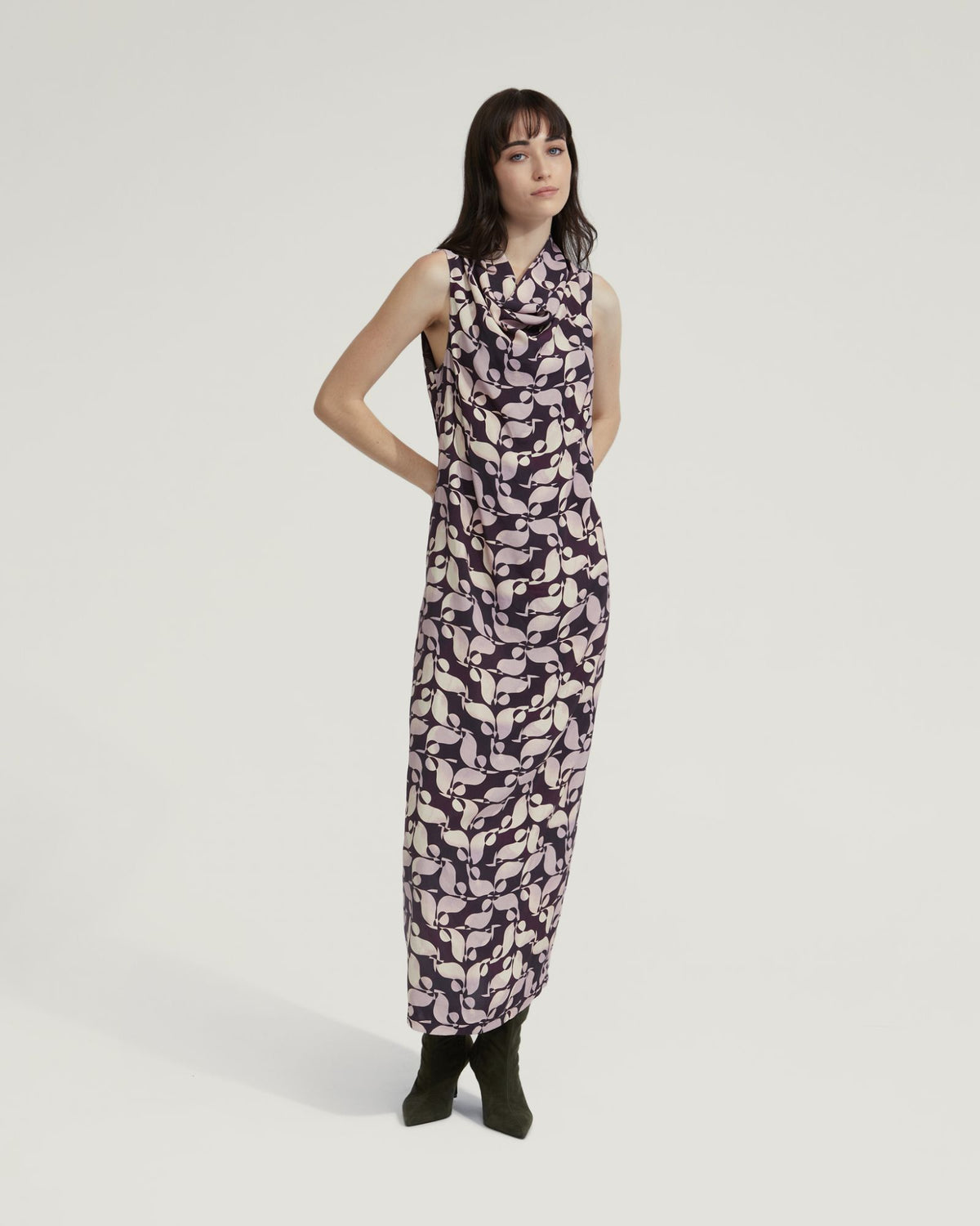 NATASHA PRINTED DRESS WOMENS DRESSES