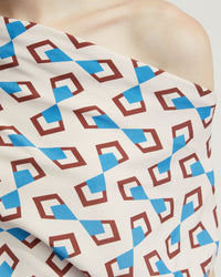 SAMARA GEO PRINT TOP WOMENS TOPS