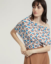 SAMARA GEO PRINT TOP WOMENS TOPS