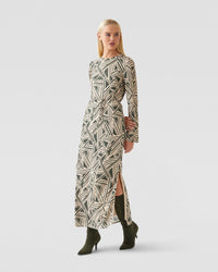 ALANNAH GEO PRINT DRESS WOMENS DRESSES