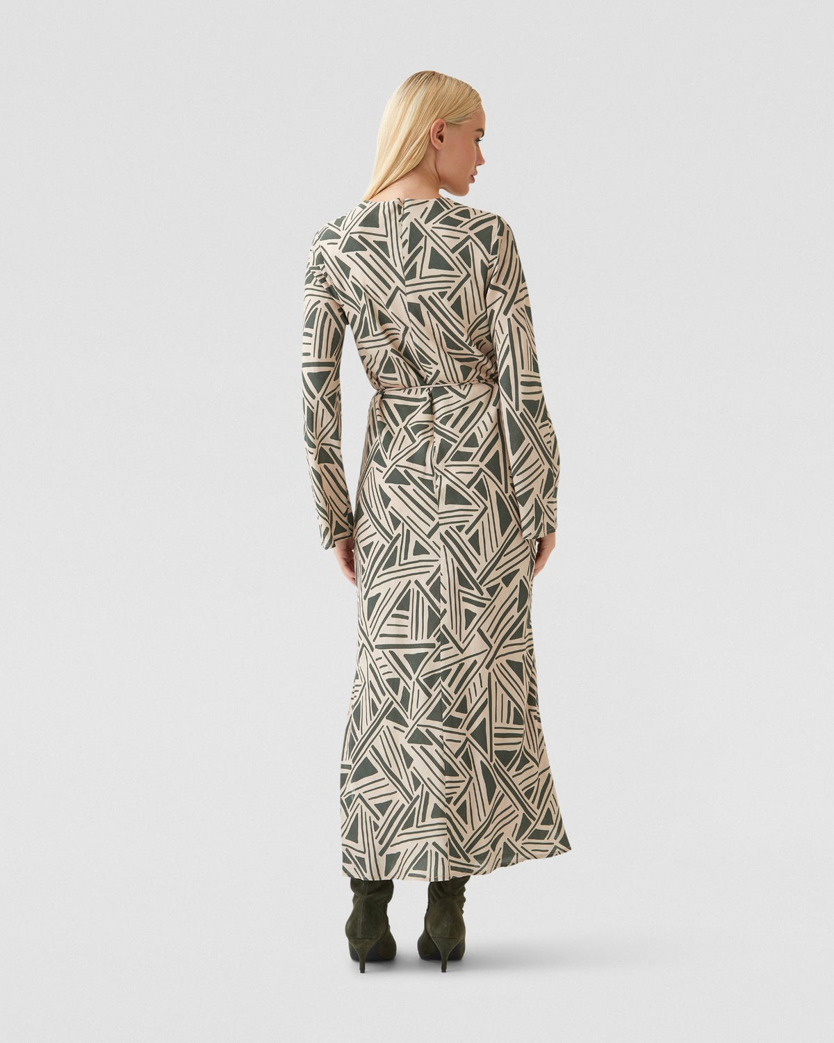 ALANNAH GEO PRINT DRESS WOMENS DRESSES