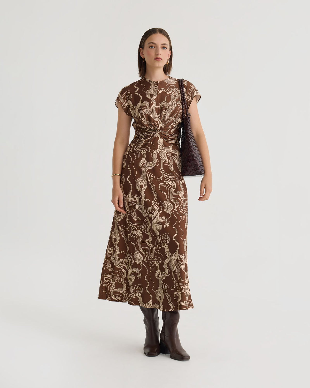 Charlotte Printed Twill Dress WOMENS DRESSES