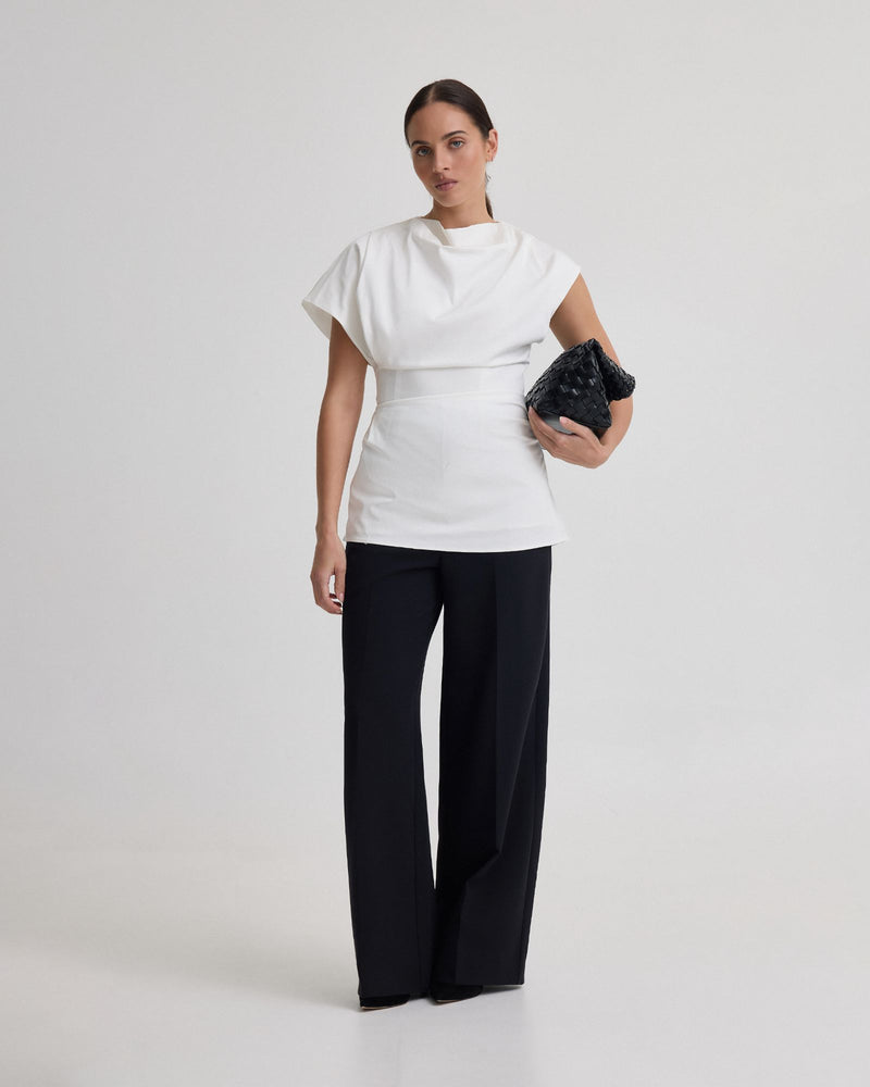 LILY STRETCH STRUCTURED TOP WOMENS TOPS