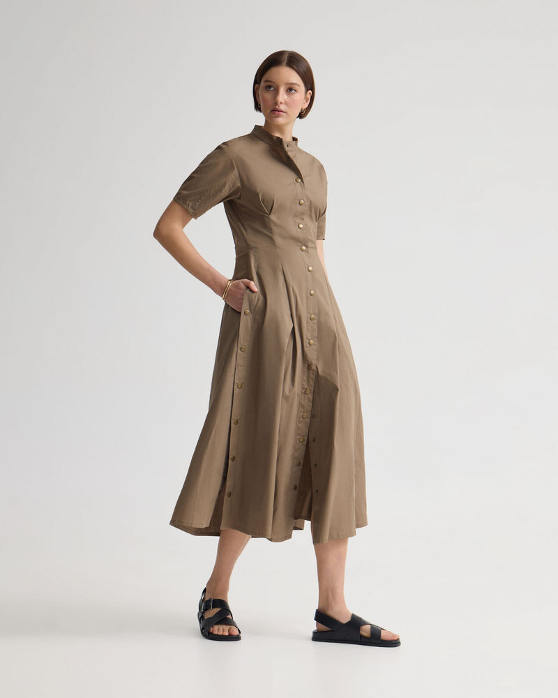 Olyvia Snaps Midi Dress WOMENS DRESSES