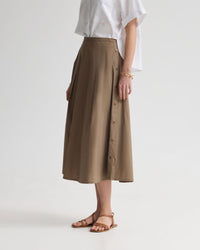 Harlow Snap Midi Skirt WOMENS DRESSES