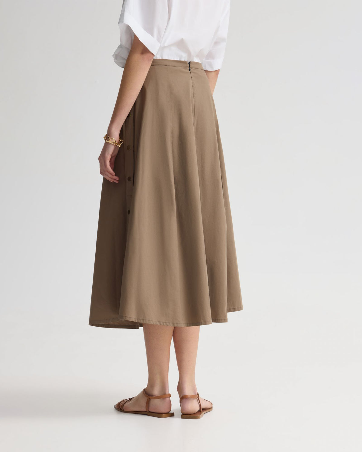 Harlow Snap Midi Skirt WOMENS DRESSES