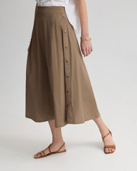 Harlow Snap Midi Skirt WOMENS DRESSES