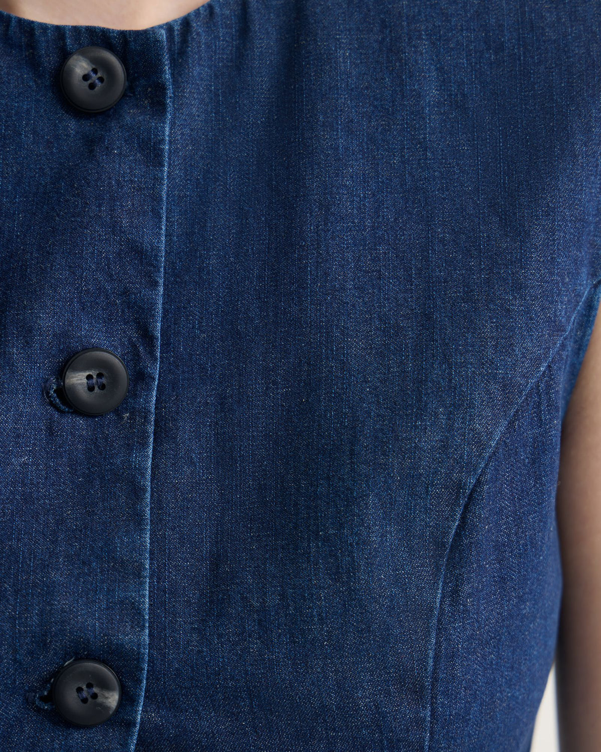 Katie Denim Waistcoat WOMENS TOPS