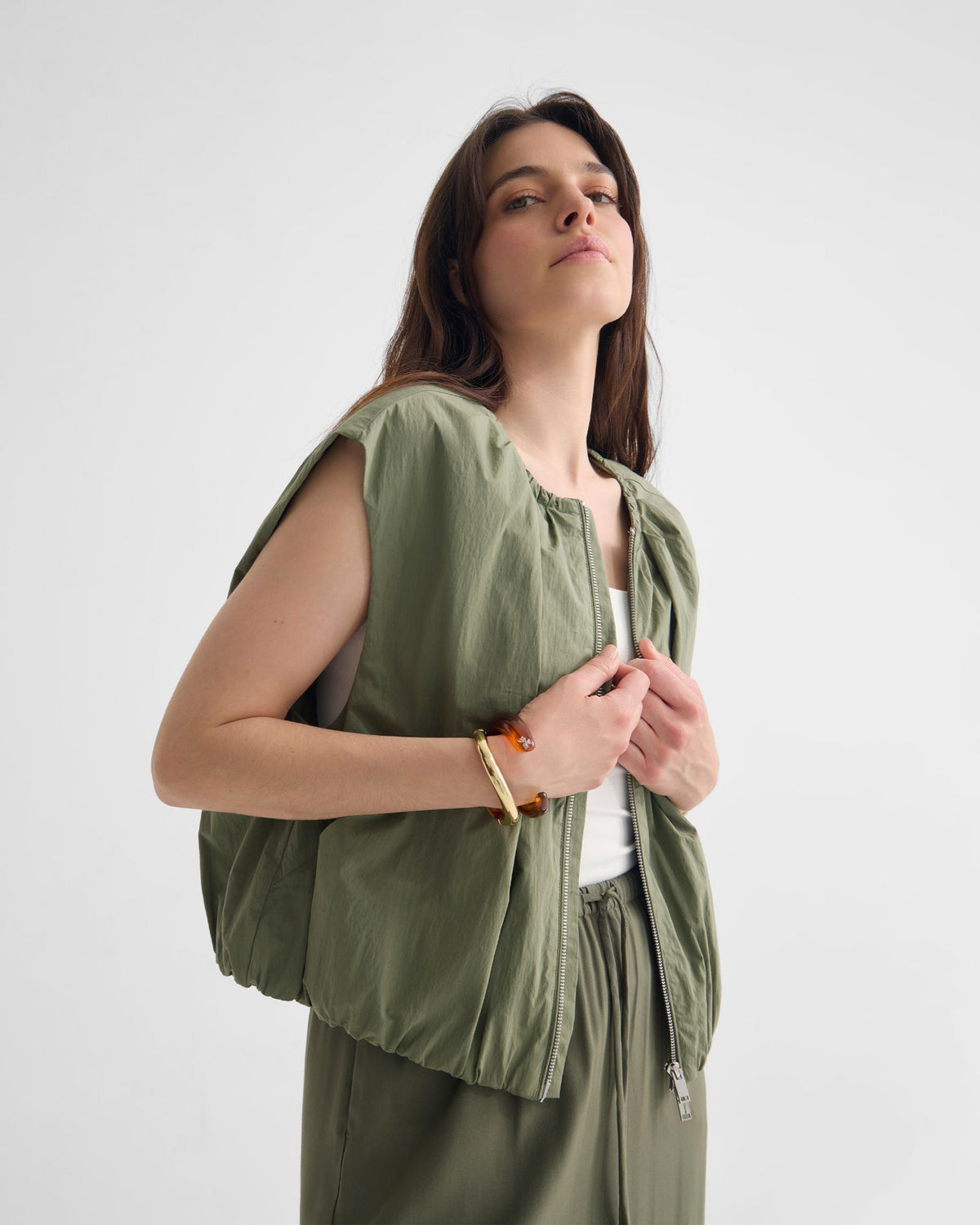 Katie Sleevless Bomber Jacket WOMENS SUITS JKTS COATS