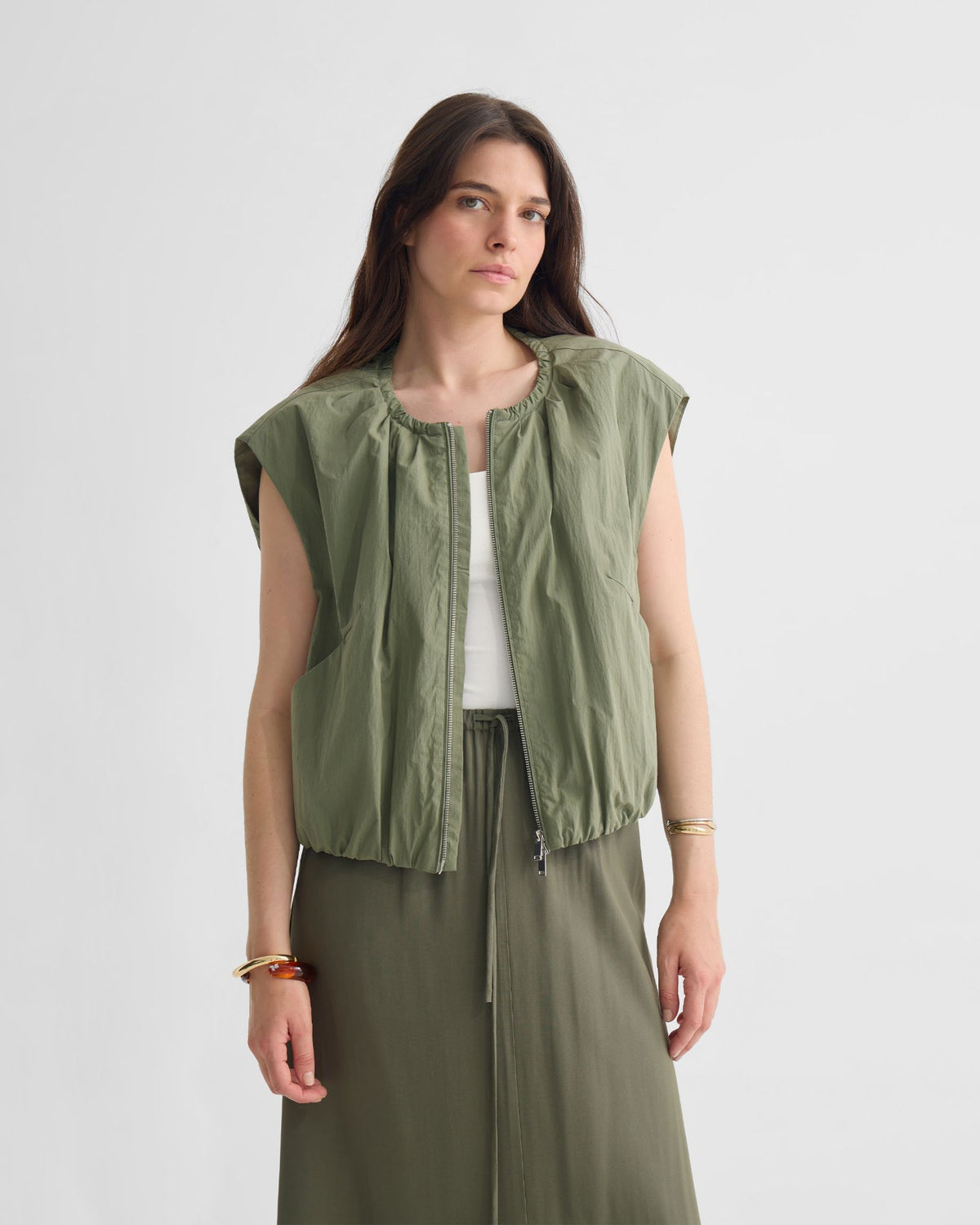 Katie Sleevless Bomber Jacket WOMENS SUITS JKTS COATS