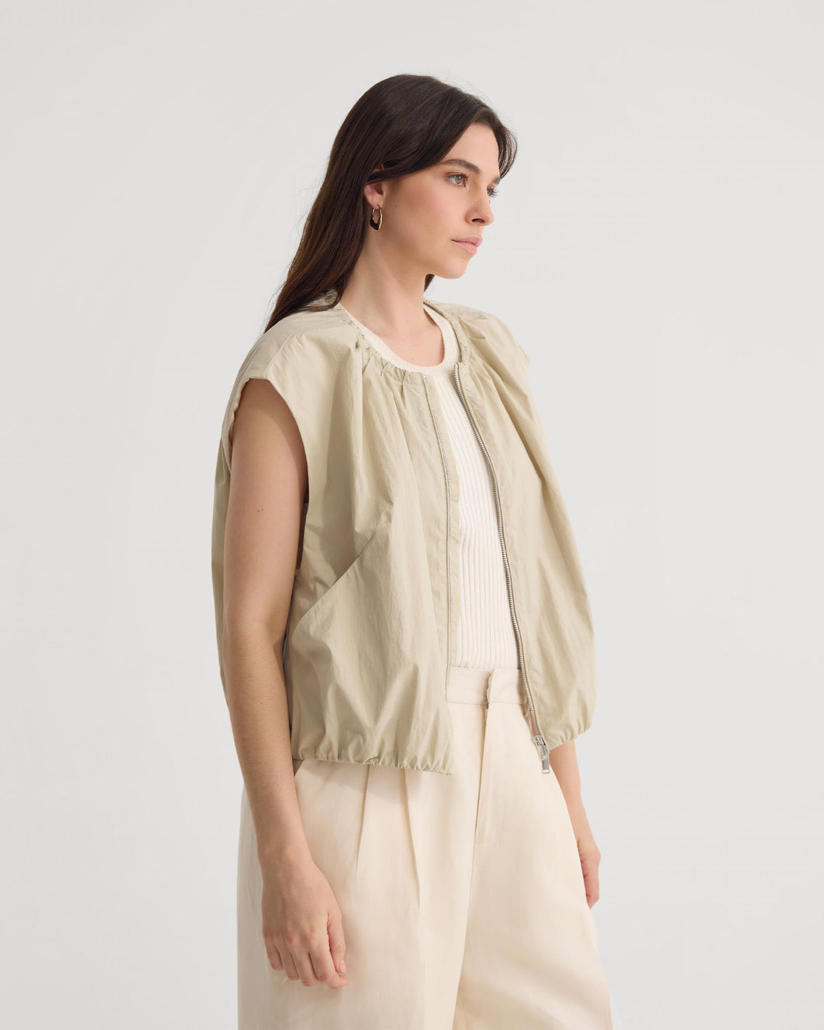 Katie Sleevless Bomber Jacket WOMENS SUITS JKTS COATS