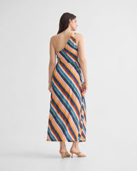 Capri Striped One Shoulder Dress WOMENS DRESSES