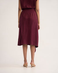 Ronja Cupro Draped Skirt WOMENS SKIRTS
