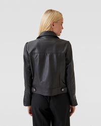EMMA BIKER LEATHER JACKET WOMENS SUITS JKTS COATS
