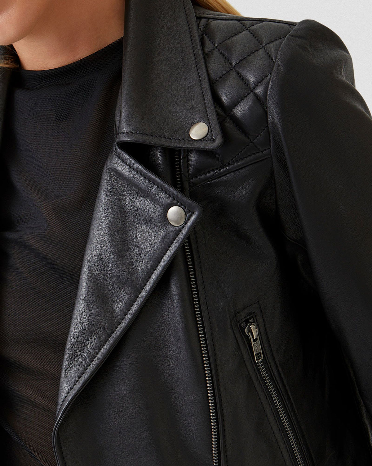 EMMA BIKER LEATHER JACKET WOMENS SUITS JKTS COATS