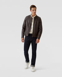 NOAH LEATHER JACKET MENS JACKETS AND COATS