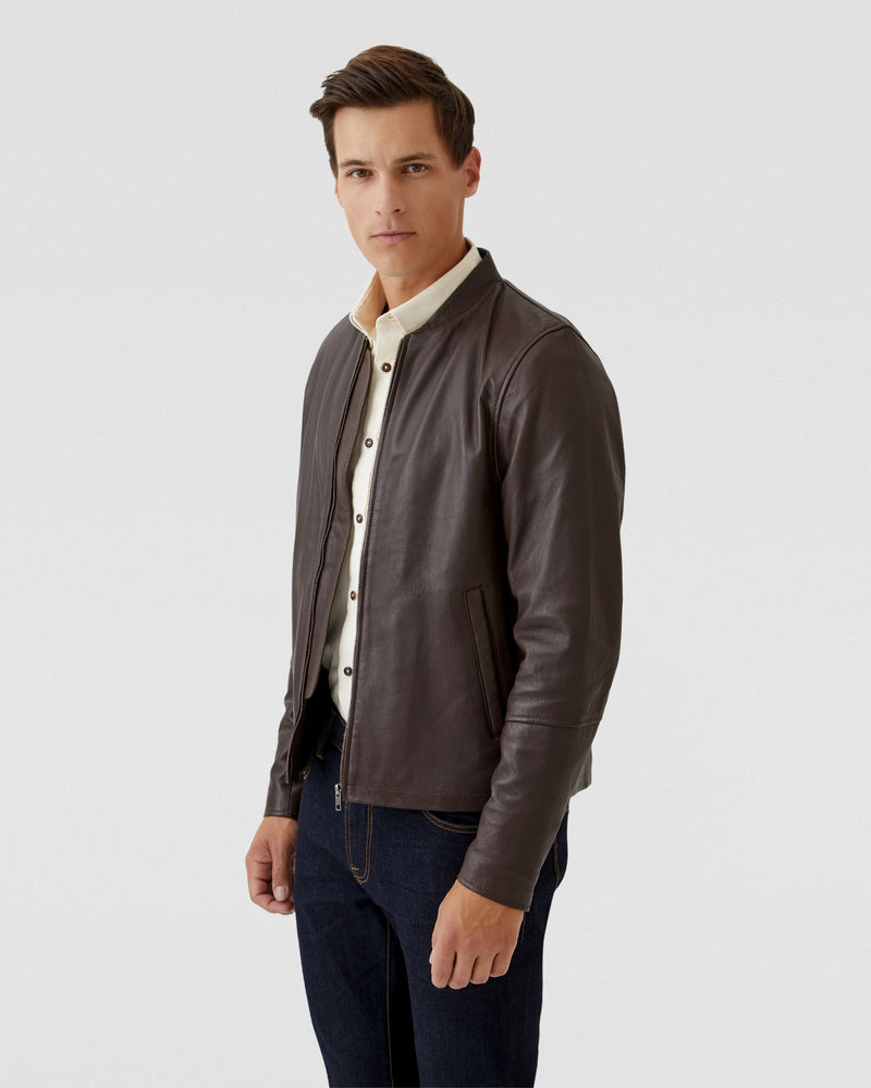 NOAH LEATHER JACKET MENS JACKETS AND COATS
