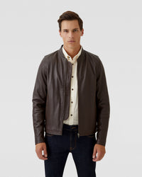 NOAH LEATHER JACKET MENS JACKETS AND COATS
