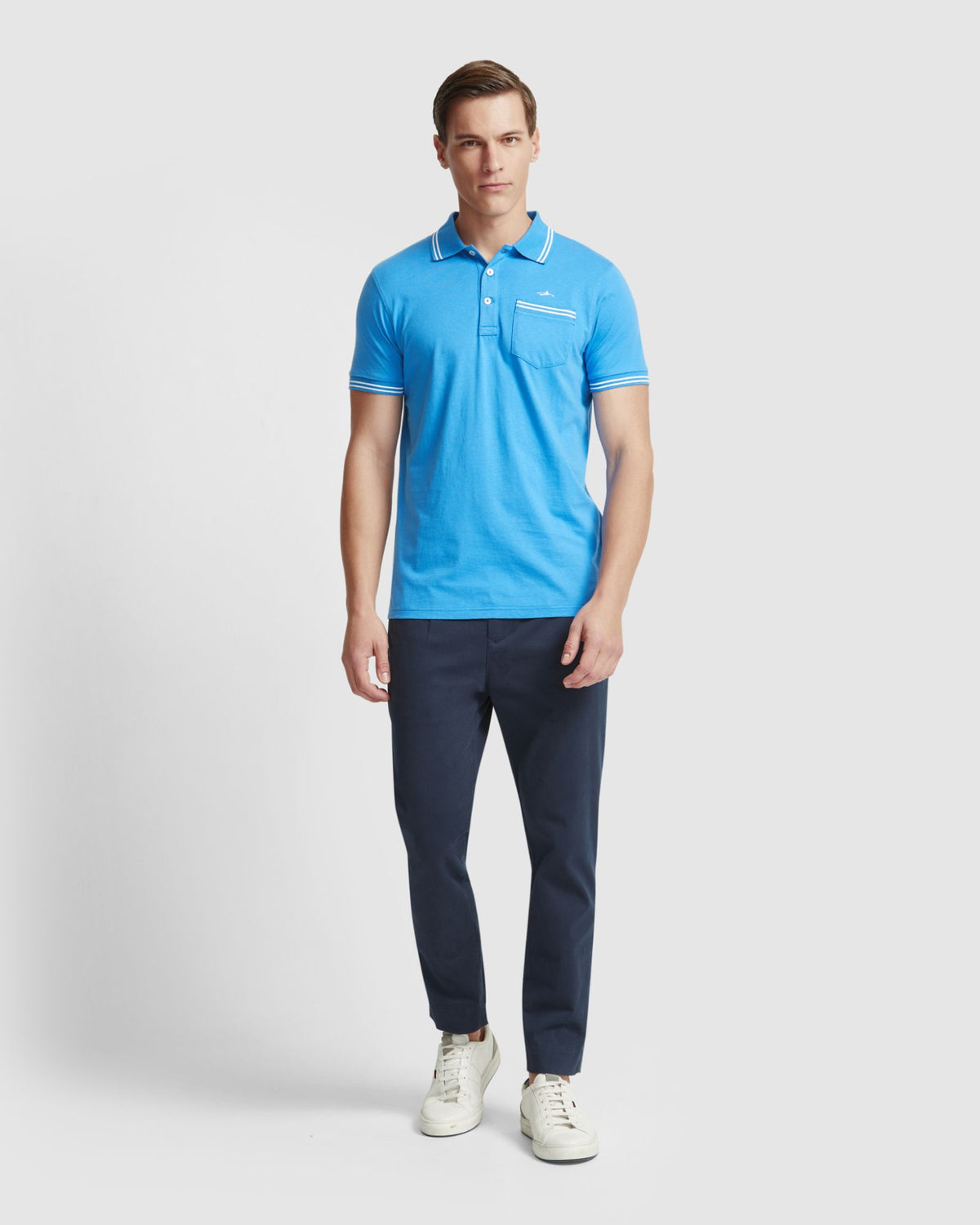 NICKSON JERSEY TIPPING POLO MENS KNITS