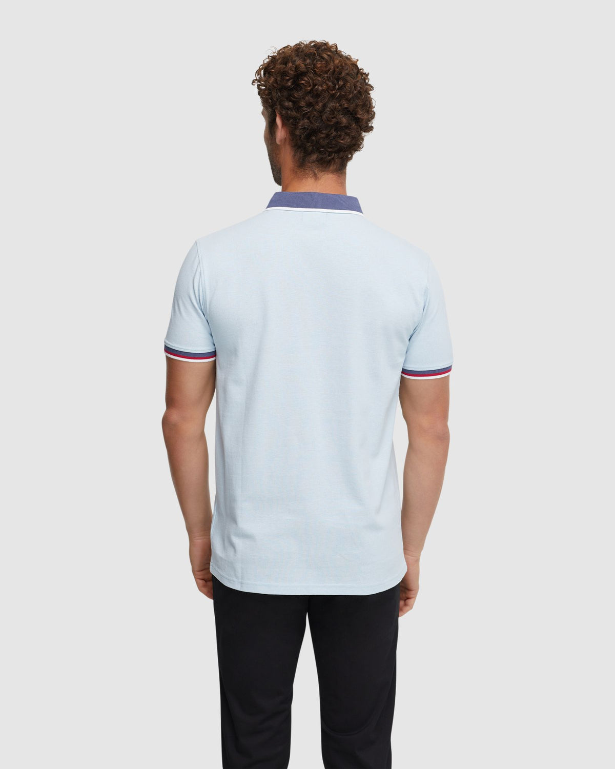 CAM CONTRAST COLLAR PIQUE POLO - AVAILABLE ~ 1-2 weeks MENS KNITS